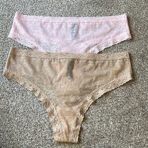 (2) New natori escape lace thong  L